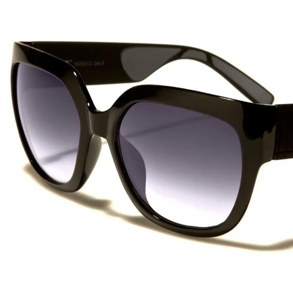 Vintage Fashion Stylish Upscale Black Sexy Womens Designer Oversized Sunglasses